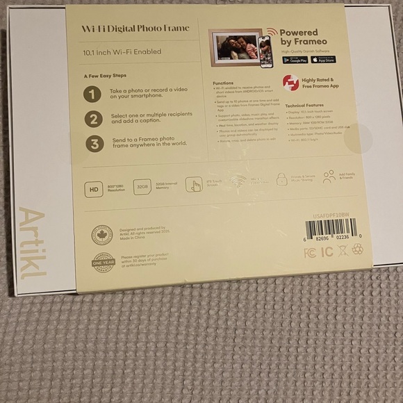 Artikl Wi-Fi Digital Photo Frame New in Box - Picture 6 of 8